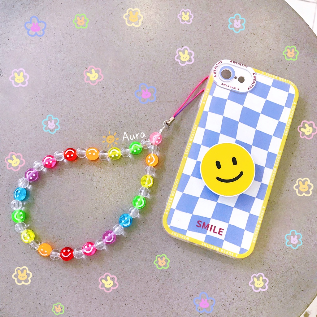 Dây đeo điện thoại Rainbow Smile Handmade bởi Aura