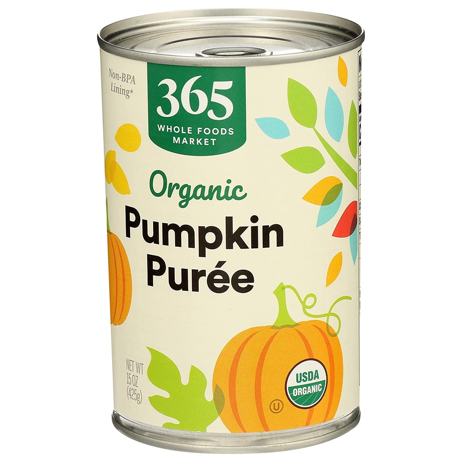 BÍ ĐỎ HỮU CƠ NGHIỀN 365 by Whole Foods Market, Pumpkin Puree Organic, 425g