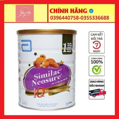 [Hàng Chính Hãng] Sữa bột Similac Neosure 1 lon 850g date mới nhất