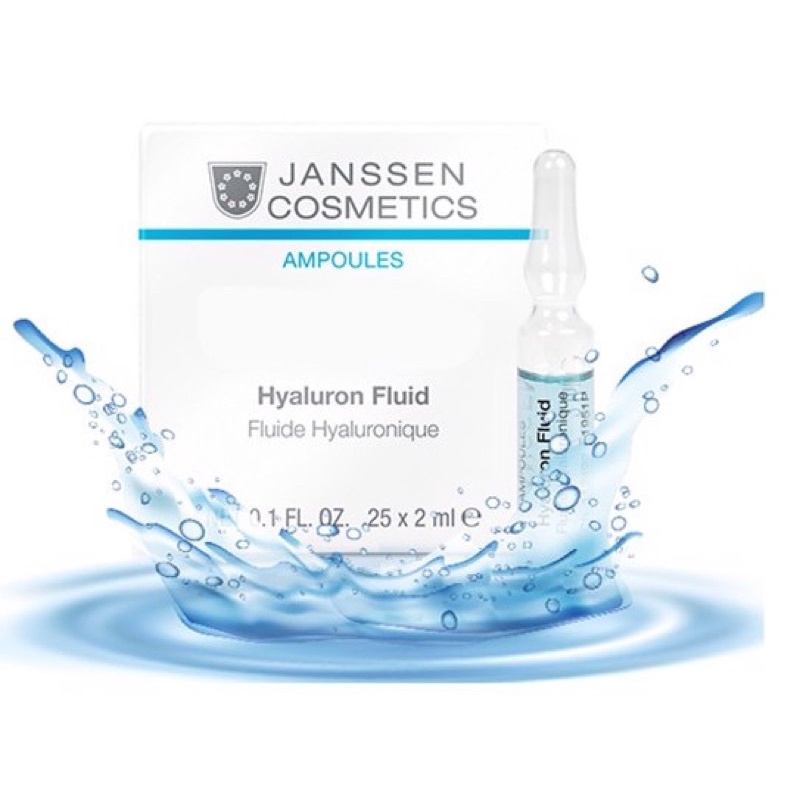 Tinh chất dưỡng ẩm, cấp ẩm cho da thiếu nước, da khô Serum HA Janssen Hyaluron Fluid