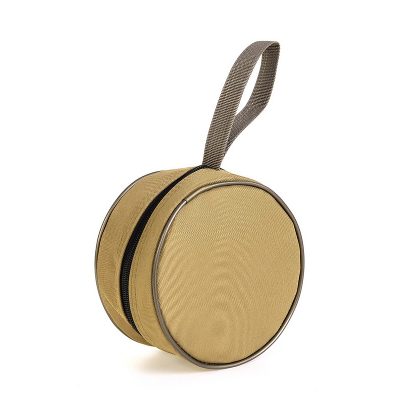 Hộp Đựng Bảo Vệ Máy Câu Cá Bằng Vải Bố Hình Tròn Tiện Dụng