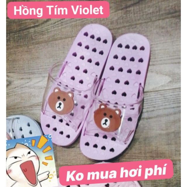 Dép lỗ gấu Misha quai trong đi trong nhà, nhà tắm - Hàng Có Sẵn Tại Shop Bun Shop | BigBuy360 - bigbuy360.vn