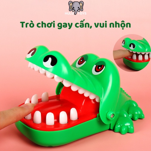 Đồ Chơi Cá Sấu Cắn Tay Hulo Toys Vui Nhộn Cho Bé - Đồ Chơi Giải Trí, Khám Răng Cá Sấu, Đồ Chơi Cho Trẻ