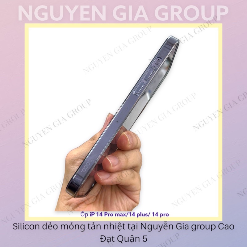 Ốp dẻo mỏng trong suốt chống shock Hoco cho iPhone 14 pro max / iP 14 Plus / iP 13 tại Nguyễn Gia group Cao Đạt Quận 5
