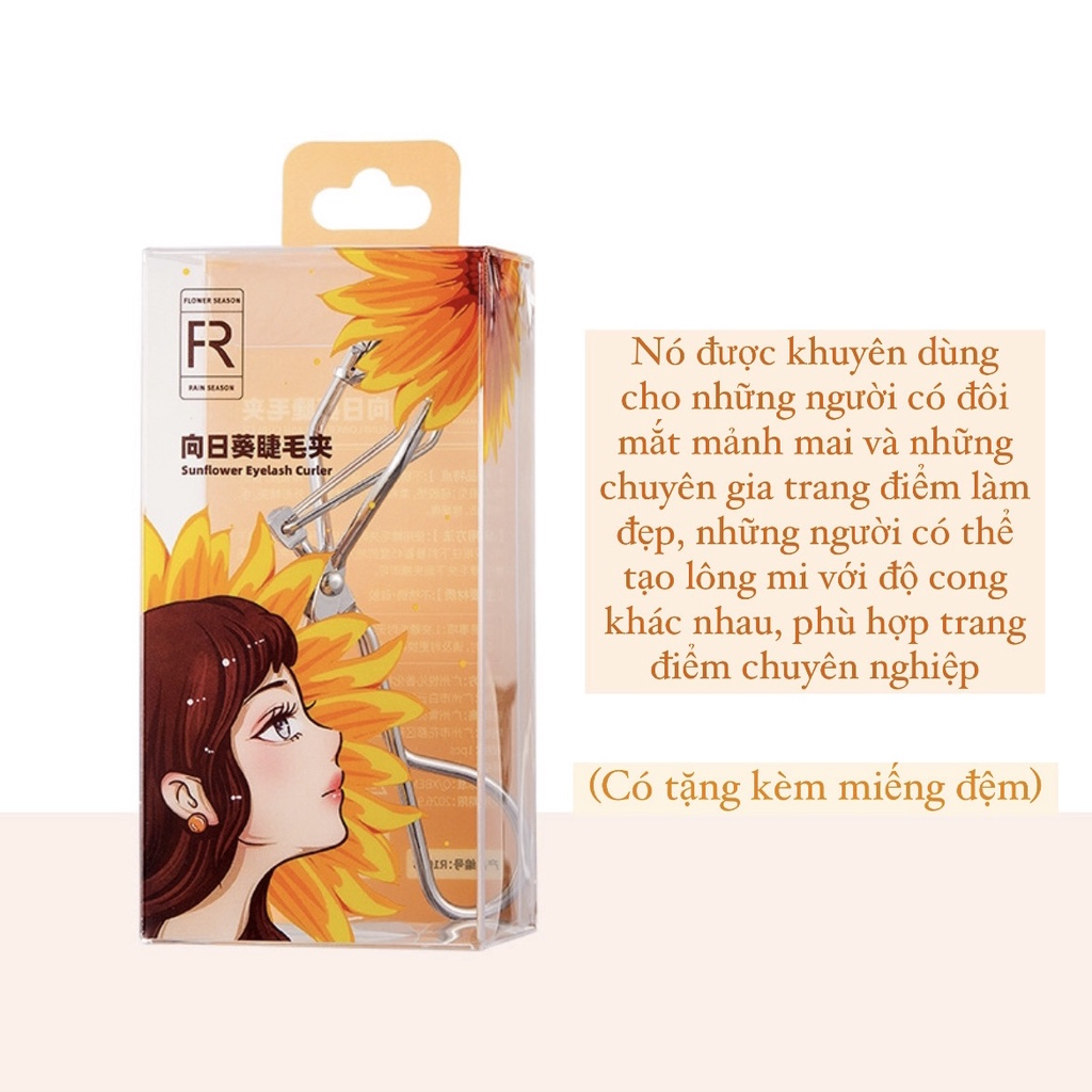 Dụng cụ kẹp bấm mi FR cao cấp dụng cụ kẹp mi cong dài lâu tặng kèm đệm thay thế