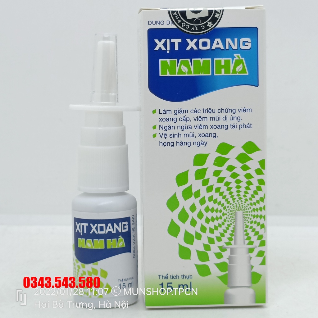 Xịt Xoang Nam Hà chai 15ml