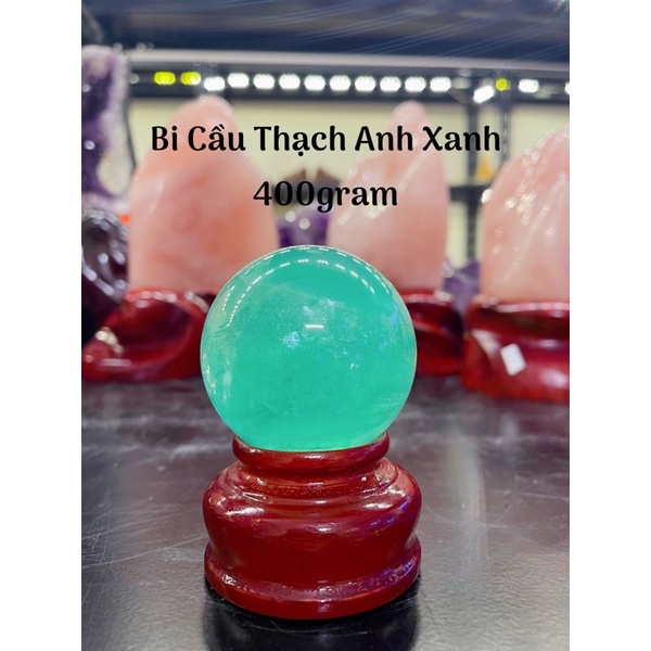 Bi Cầu Đá Xanh Fluorite Tự Nhiên Phong Thuỷ