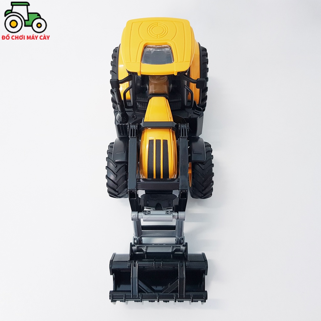 Máy kéo 210 HP_Bánh nhỏ + Ủi đầu – Chạy trớn, có đèn pha, nổ máy; xe máy cày đồ chơi; xe nông trại; MK15BNUD