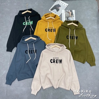 Áo hoodie len ép crew