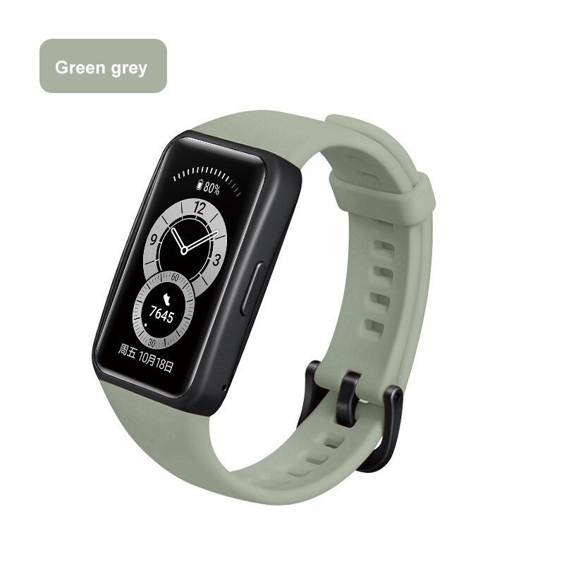 Dây Đeo Thay Thế Chất Liệu Silicon Thiết Kế Nhiều Lỗ Thời Trang Cho Huawei Band 6
