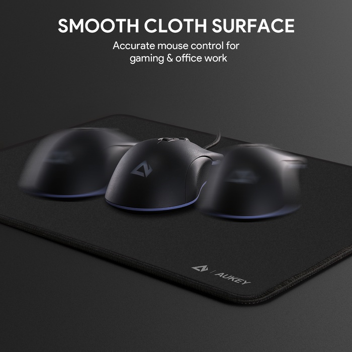 Miếng lót chuột máy tính chơi game AUKEY KM-P1 35x25cm bằng cao su chống trượt chống thấm nước tiện lợi