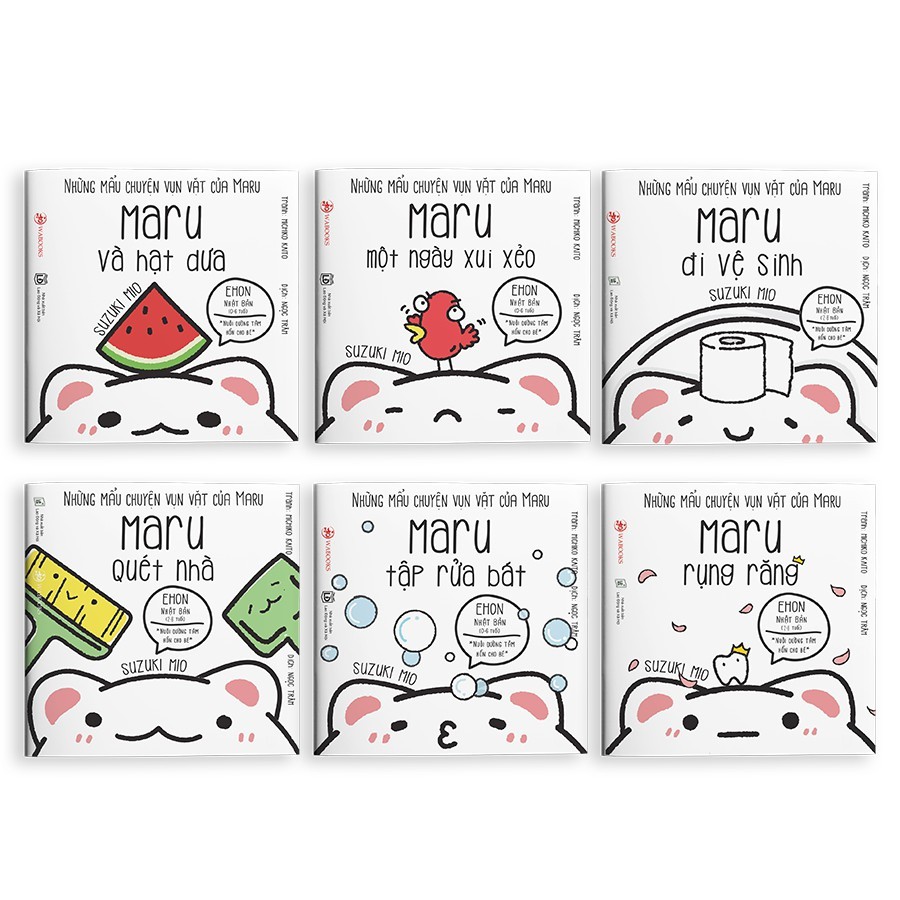 Sách Ehon Nhật Bản - Set 6 cuốn Maru - dành cho bé từ 2 - 8 tuổi | WebRaoVat - webraovat.net.vn