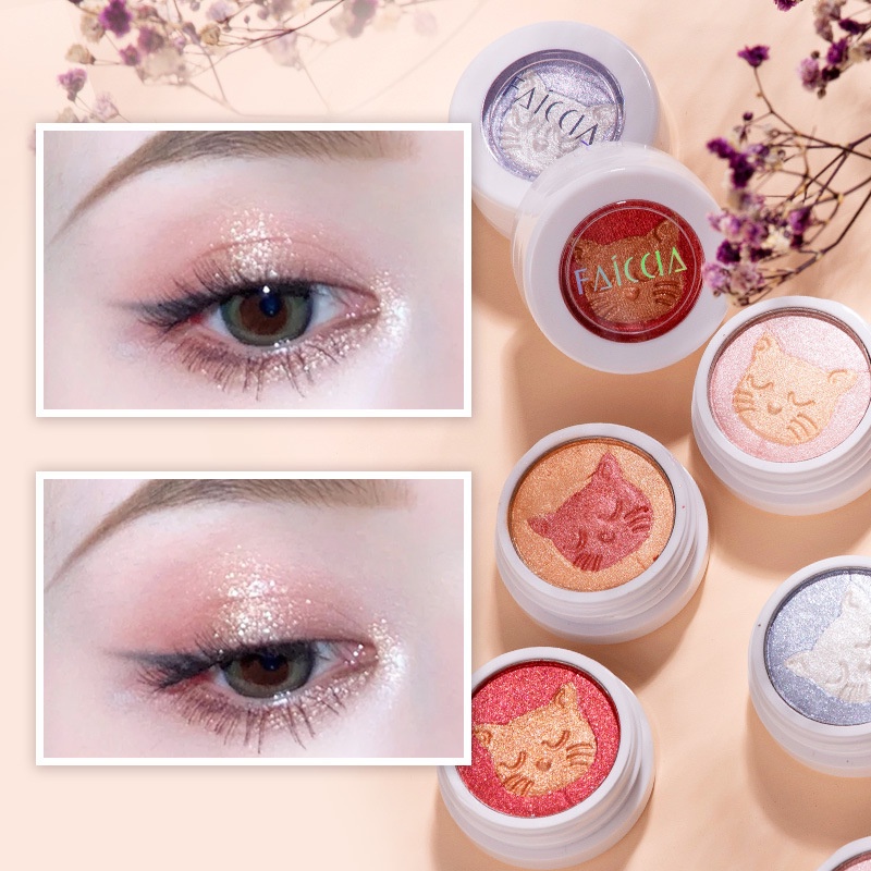 [Hàng mới về] Bảng phấn mắt hai tông màu ánh nhũ lấp lánh