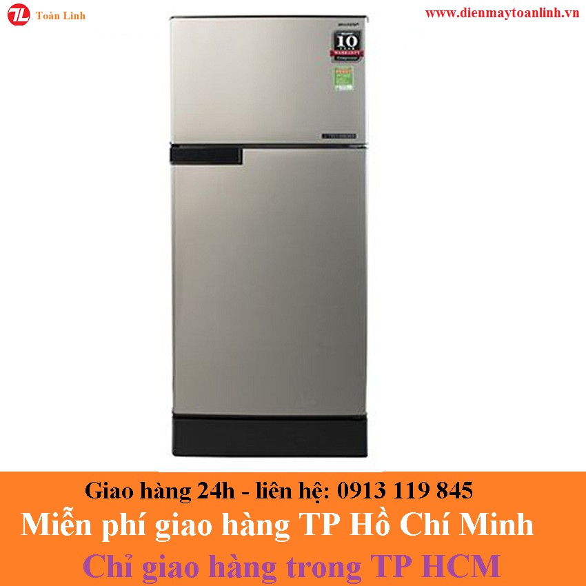 Tủ lạnh Sharp Inverter 165 lít SJ-X196E-CSS - Hàng chính hãng - Chỉ giao TP HCM - "Miễn phí công lắp đặt"