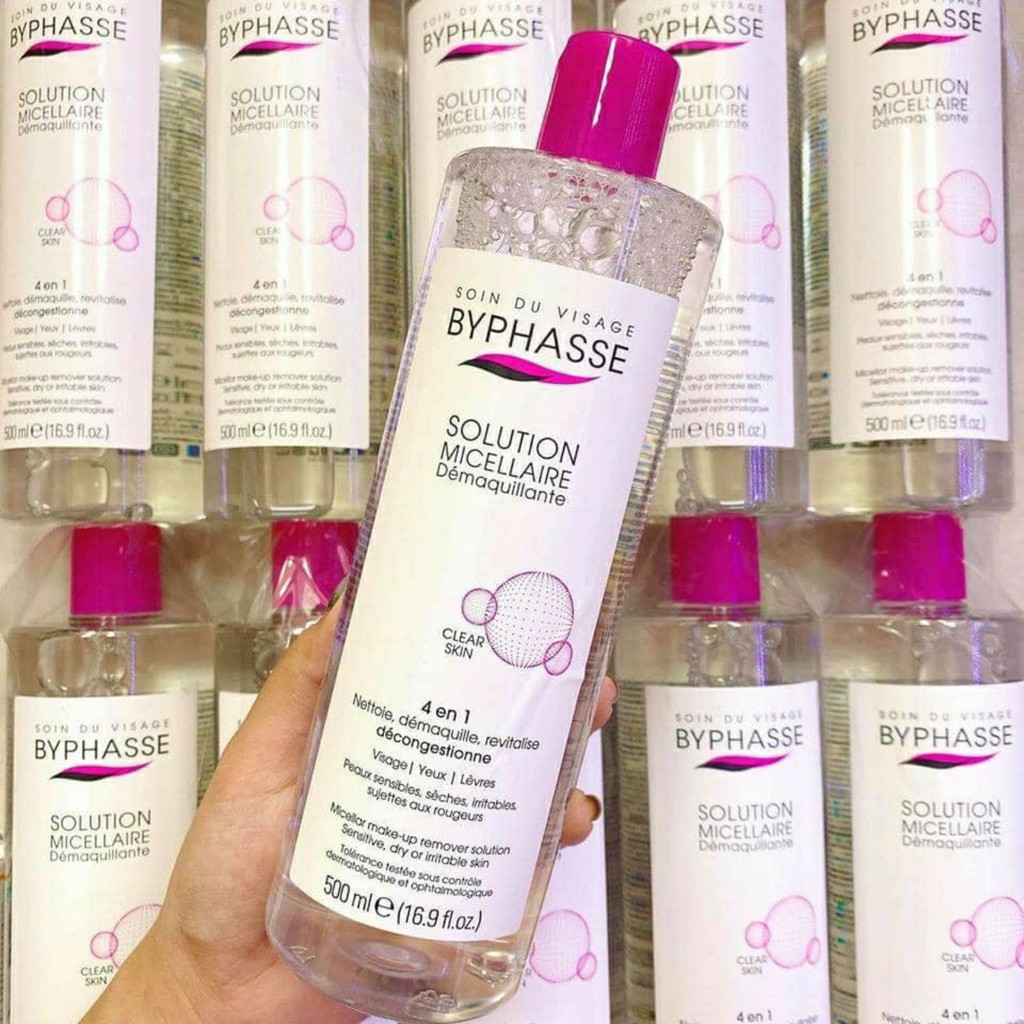 Nước Tẩy Trang Byphasse ,Không Cồn Dành Cho Mọi Loại Da 500ml . | BigBuy360 - bigbuy360.vn