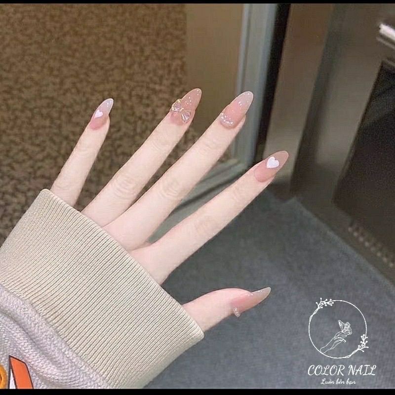 Nail box - Móng up thiết kế : Nơ ombre
