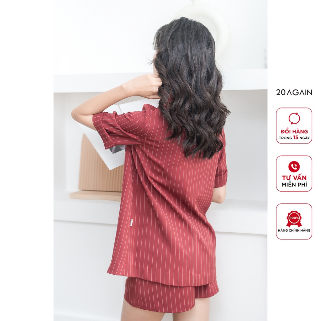 Áo blazer cổ bẻ ve 20Again, thiết kế độc đáo, sành điệu ABA2420 | BigBuy360 - bigbuy360.vn