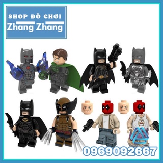 Xếp hình mô hình người dơi Batman Dealpool Wolverine Minifigures Pogo PG8204