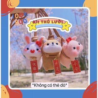 Mẫu mới- kit thú lười - có dây, có hướng dẫn- len chọc có hướng dẫn