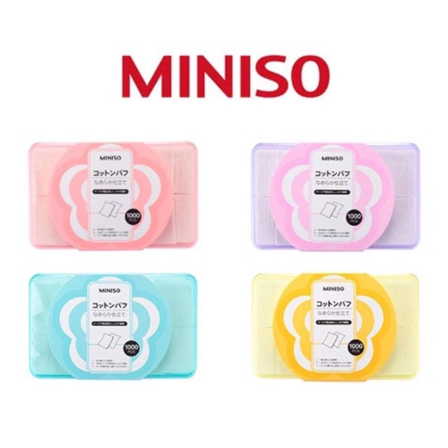 Bông Miniso 1000 miếng (siêu mỏng)