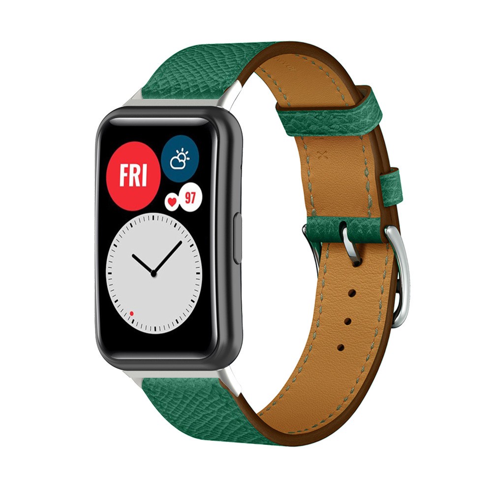 Dây Đeo Đồng Hồ Làm Từ Da Thay Thế Cho Huawei Watch Fit