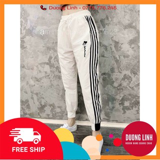 Quần gió nữ bo chun thêu Hit Hot