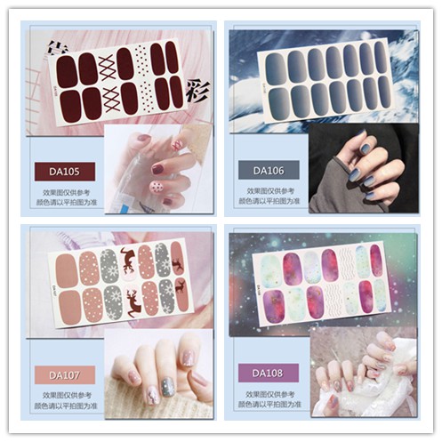 Decal dán móng tay chống thấm nước da105-108