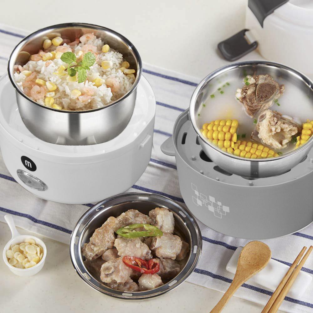 Hộp hâm nóng thức ăn M182 inox 304 - dùng cho dân VP, học sinh, người đi làm, nấu cơm | BigBuy360 - bigbuy360.vn