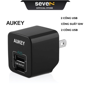Củ sạc Aukey 2 cổng PA-U32 12W Cổng USB - A