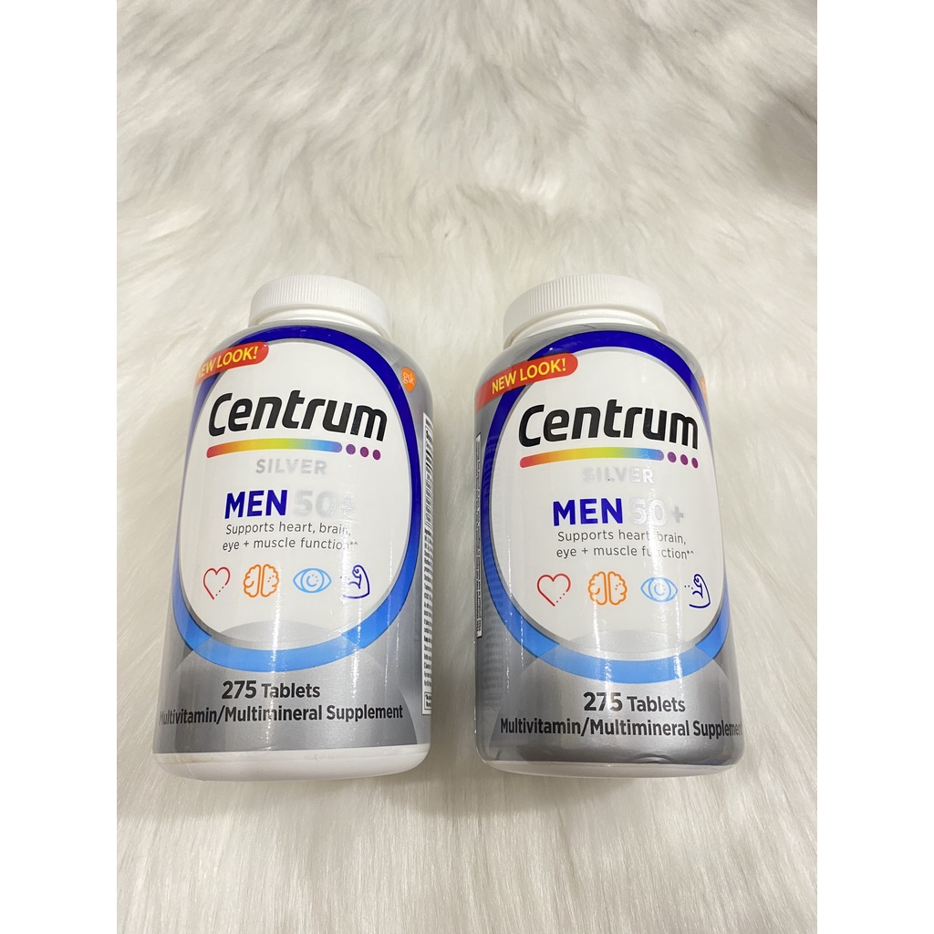 [HÀNG MỸ] Vitamin tổng hợp Centrum Silver Men 50+ 275 Viên Mẫu Mới