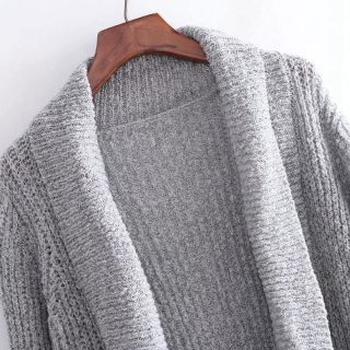 Cardigan len dáng dài