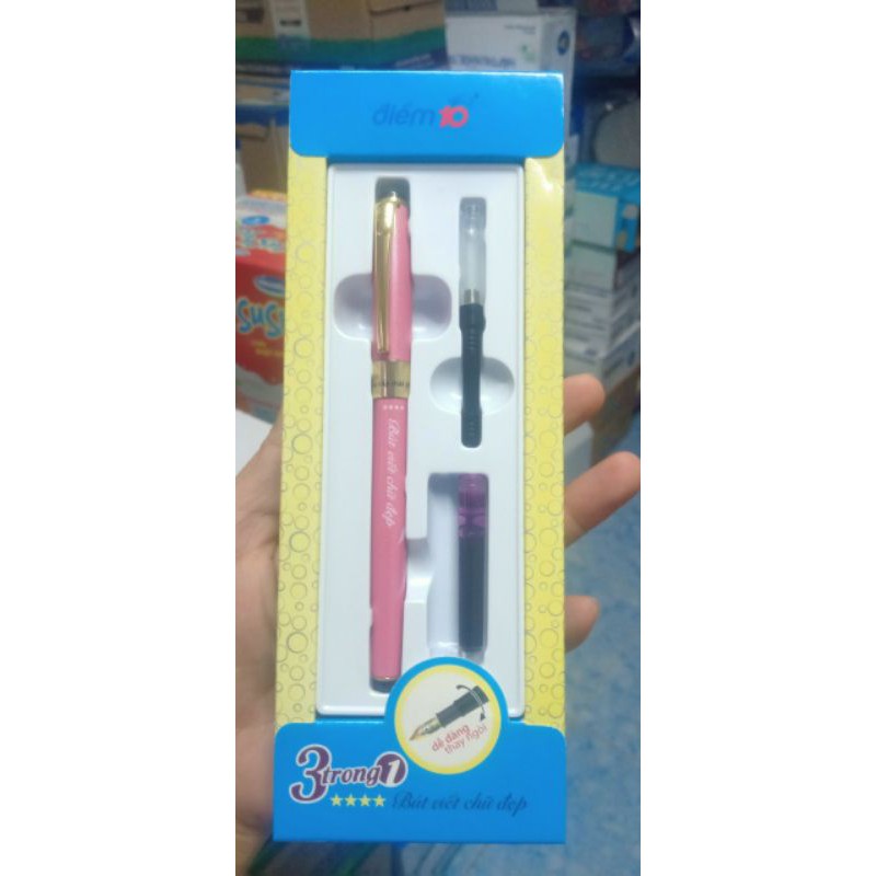Bút máy TP_FTC02 sử dụng ống mực cao cấp của Cty Thiên Long