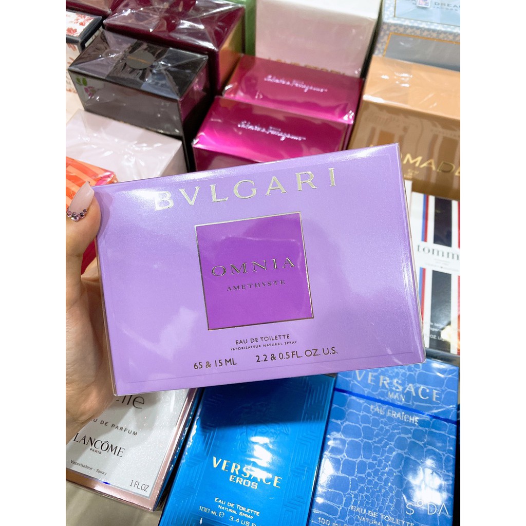 Set Nước Hoa ❣️FREESHIP❣️ Set Bvlgari Omnia Amethyste 2 món 65ML và 15ML