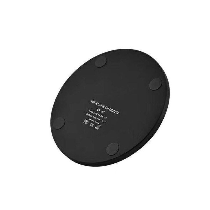 Đế Sạc Không Dây GY68 Thông Minh Cảm Ứng Siêu Mỏng Siêu Nhẹ Wireless Charger Sạc Nhanh Qi Xài Cho Apple Samsung