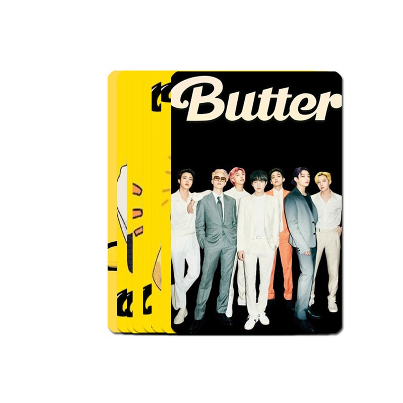 10Pcs/Set BTS Sticker Bangtan Boys Butter Bus Card Stickers Desk Decoration KPOP Collectibles A.R.M.Y Gift