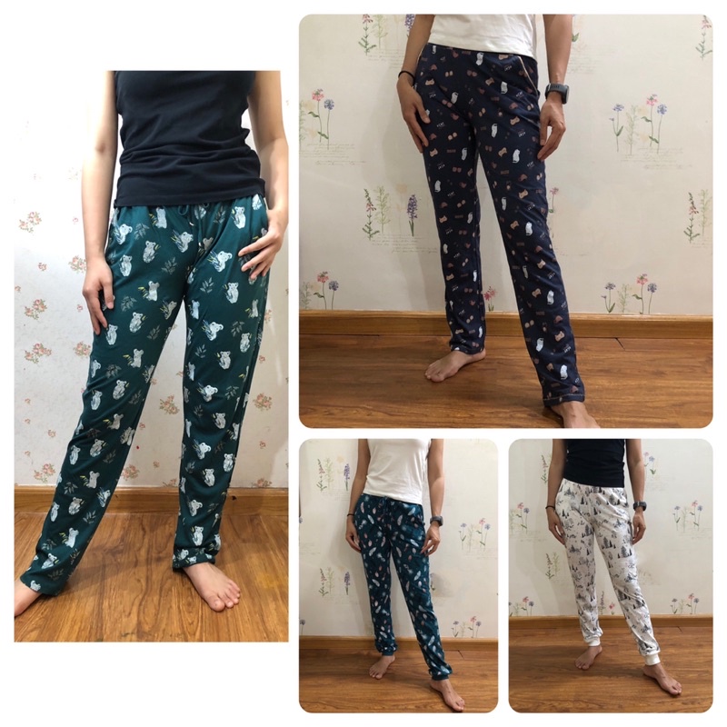 [Bigsize đến 90kg] Quần Dài Nữ Mặc Nhà Chất Cotton Hàng Xuất Xịn