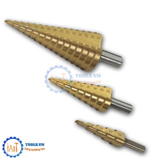 Pkk bộ 3 mũi khoan bước thép tốc độ cao hss phủ titannium