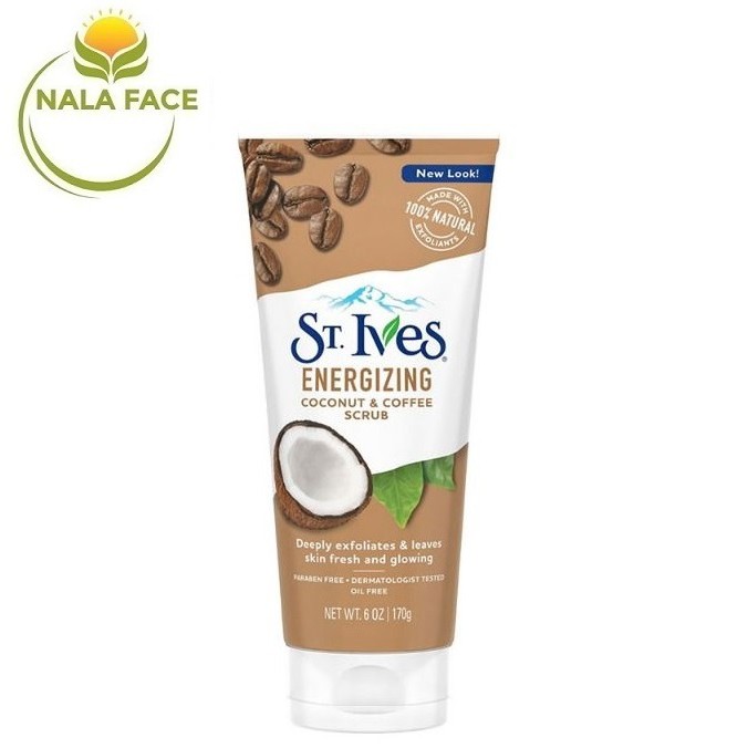 Sữa Rửa Mặt Tẩy Tế Bào Chết Dừa & Cafe St.Ives Energizing Coconut & Coffee Scrub 170g (STIVES)