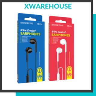 Tai nghe dây borofone bm54 chính hãng, tai nghe có mic đàm thoại bh 6 tháng
