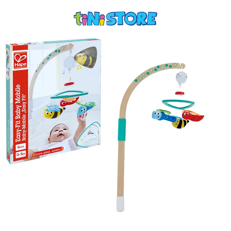 tiNiStore-Đồ chơi gỗ treo nôi hình chú ong Hape E0044A