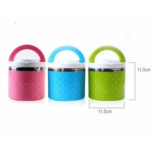 Cạp lồng giữ nhiệt chấm bi 1 tầng