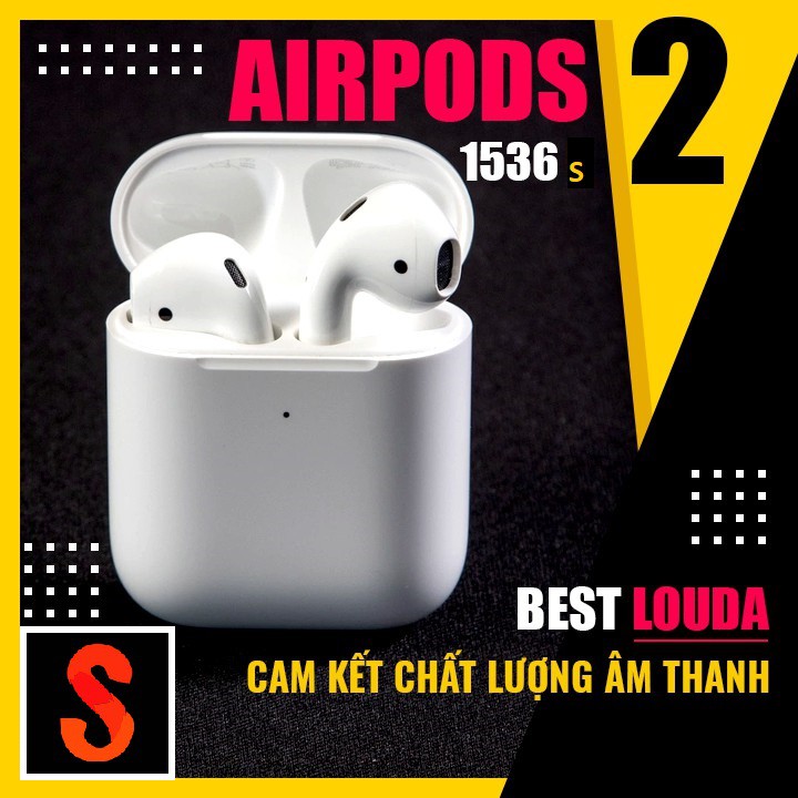 Tai Nghe Bluetooth mini  Airpods 2 Chip LOUDA 1526S  Xịn , Bao Check, Nghe Không Hay Trả Lại Tiền 100%