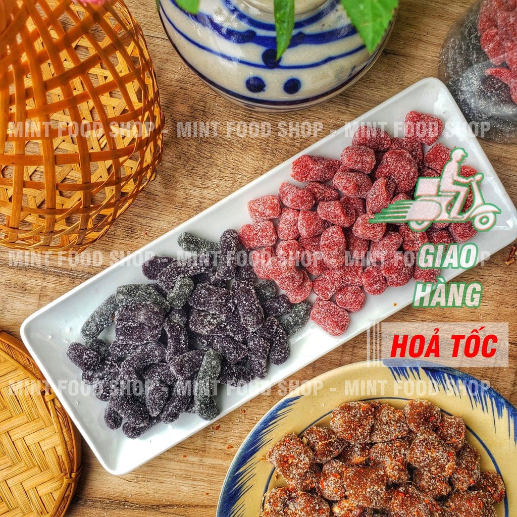 Kẹo Dâu Tây Mix Kẹo Dâu Tằm Đặc Sản Đà Lạt - Lon 500gr