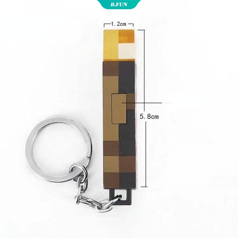Móc Khóa Hình Đèn Pin Game Minecraft Độc Đáo
