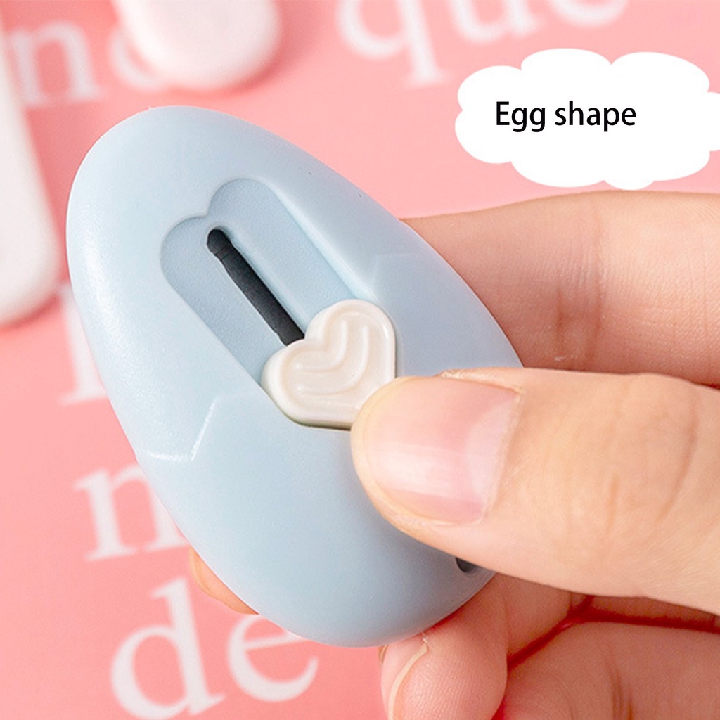 Dụng cụ dao cắt giấy kích thước nhỏ gọn hình hoạt hình xinh xắn có thể gấp gọn