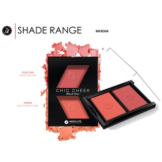 Bảng Phấn Má Hồng 2 Màu Absolute NewYork Chic Cheek Blush Duo