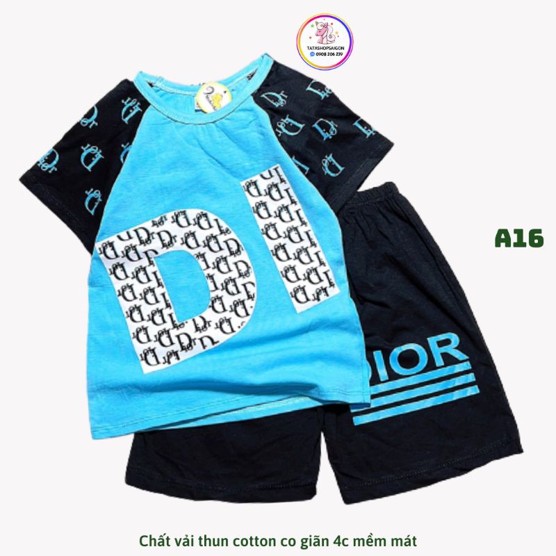 A16 Bộ đồ đùi cho bé trai size đại chất thun cotton mặc mát 20 ĐẾN 40KG