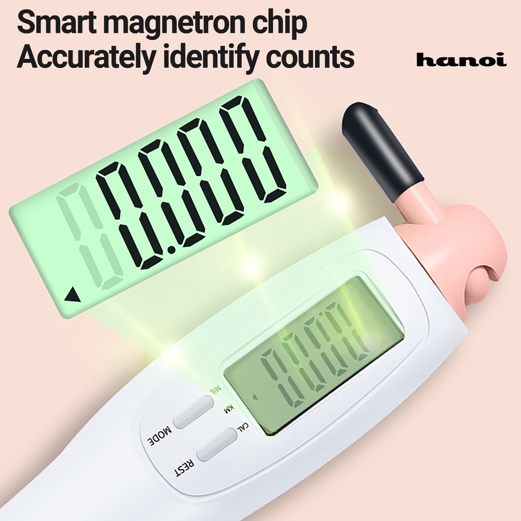 Ha!Dây Nhảy Đếm Calories Màn Hình LCD 2 Trong 1 Không Dây