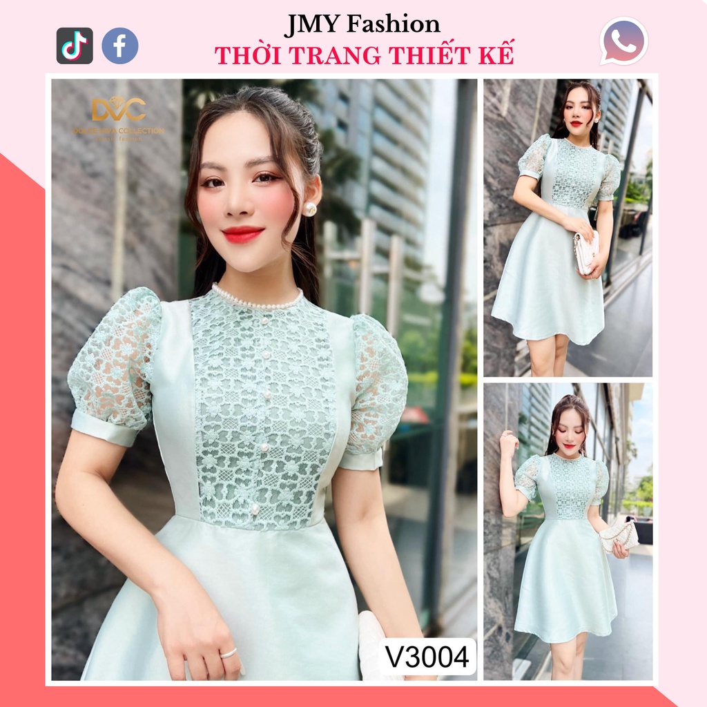 váy phối ren dáng xoè ngắn - (DVC&ACC) Dolce viva colection