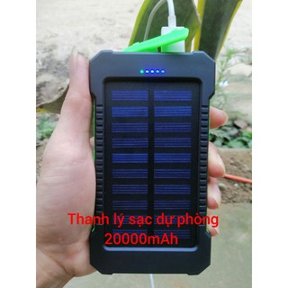 Sạc dự phòng năng lượng mặt trời 20000mAh